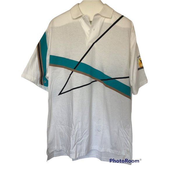 90s Single Stitch Polo Shirt K Products John Deere Buck New Old Stock 2X USA Vtg - Picture 1 of 11